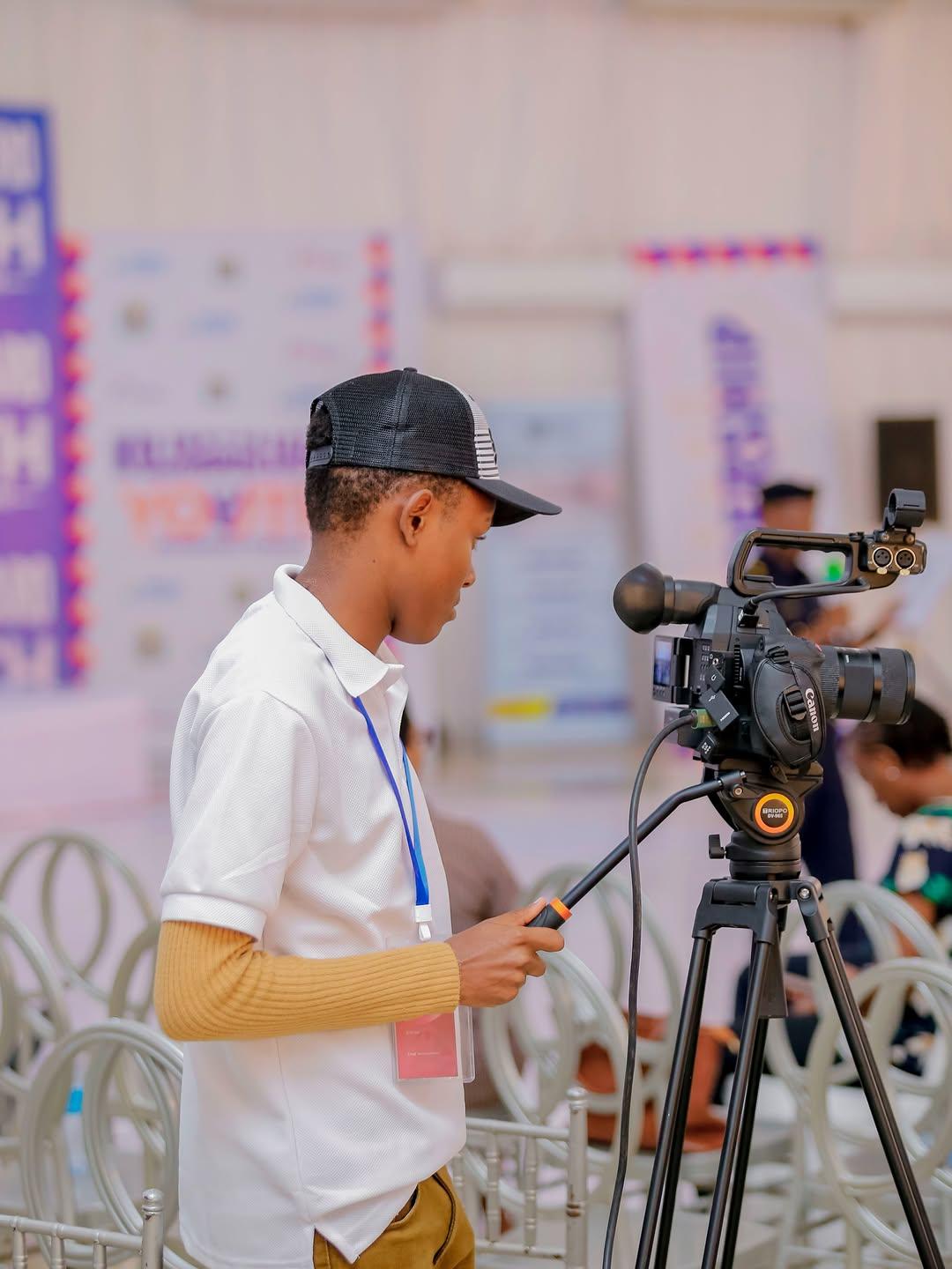 B5 Media camera operator covering a youth event